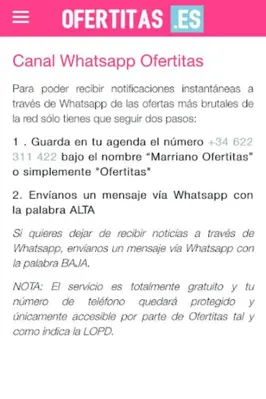 Ofertitas android App screenshot 2